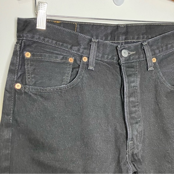 Levi’s black 501 jeans red tab size 33 x 32 - Picture 2 of 8